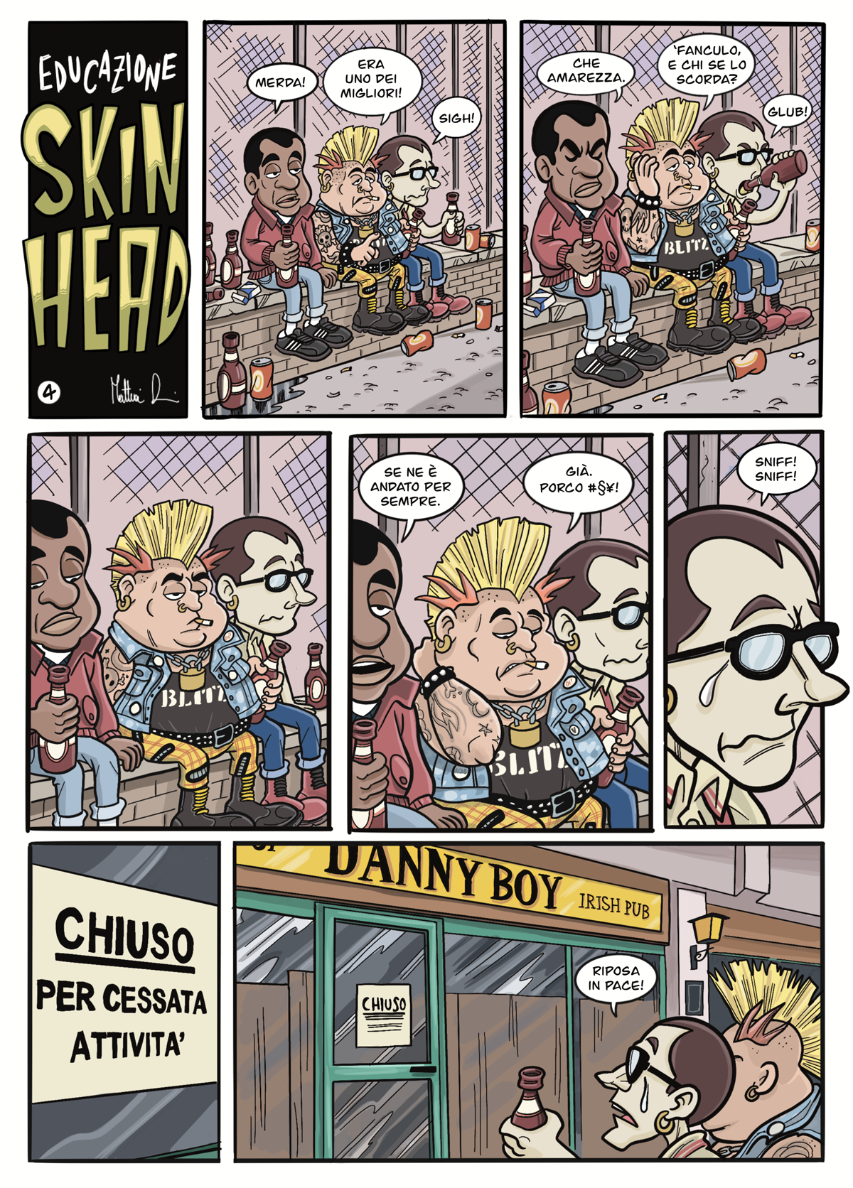 Il fumetto skinhead di Mattia Dossi - Episodio 4
